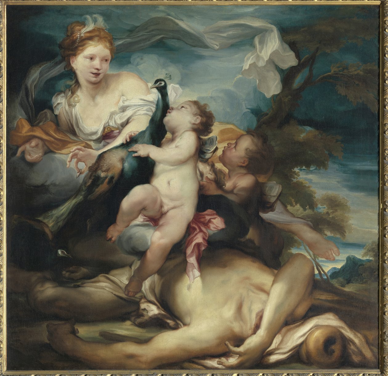Juno i Argus autorstwa Gregorio De Ferrari