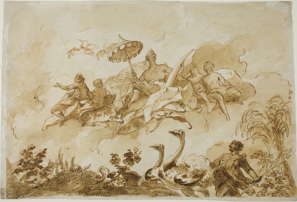 Alegoria Afryki autorstwa Gregorio Guglielmi
