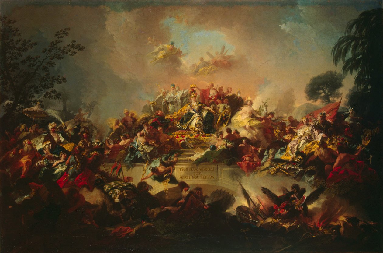 Apoteoza panowania Katarzyny II, 1767. autorstwa Gregorio Guglielmi