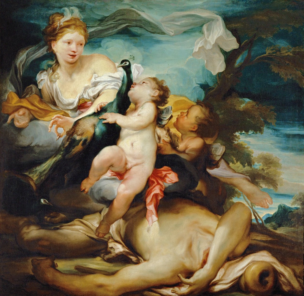 Juno i Argus ... autorstwa Gregorio De Ferrari