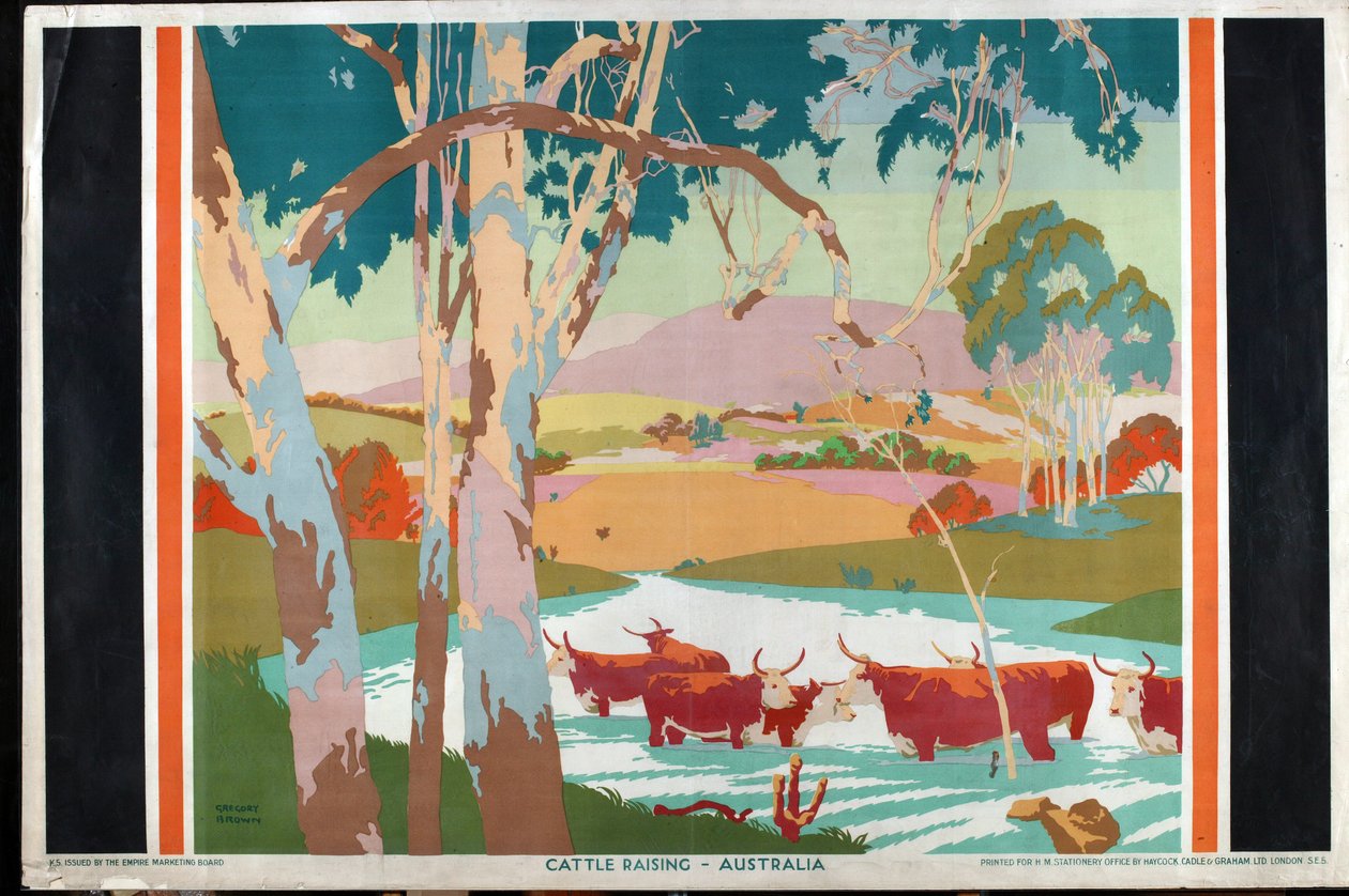 Hodowla bydła – Australia autorstwa Gregory Brown