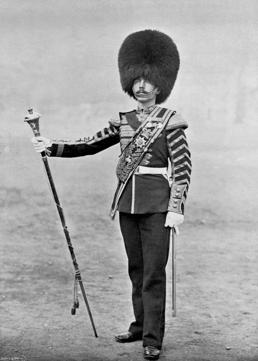 Drum-Major Patrick, 2. Straż Coldstream, 1895 r autorstwa Gregory and Co