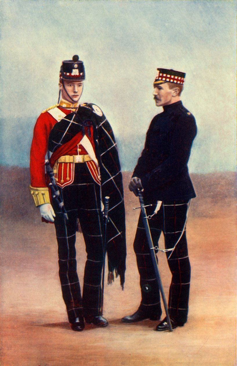 „Oficerowie Piechoty Wyżynnej Lekkiej”, 1901. autorstwa Gregory and Co