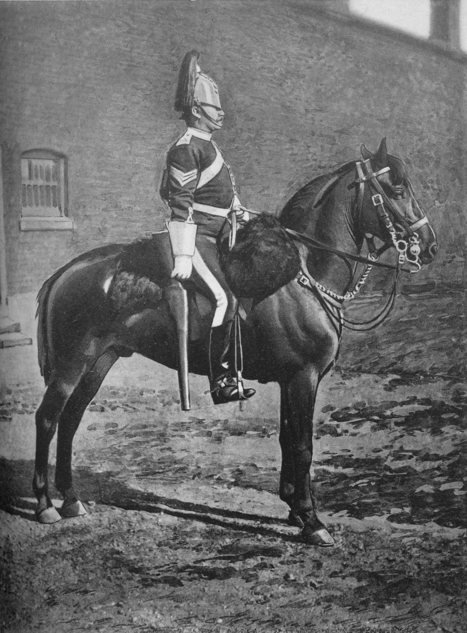 Sierżant, 2. Dragon Guards Queens Bays, c1880 autorstwa Gregory and Co
