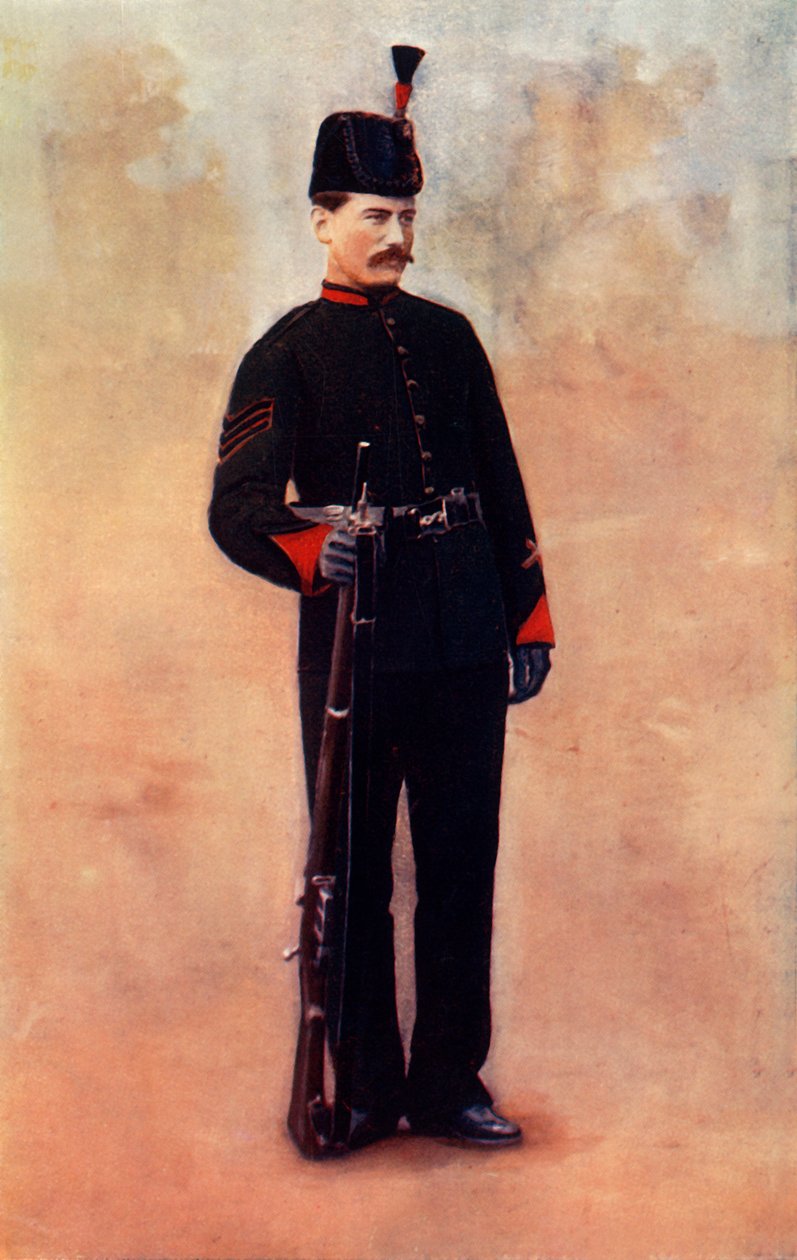 „Sierżant Królewskich Strzelców Królewskich”, 1900. autorstwa Gregory and Co