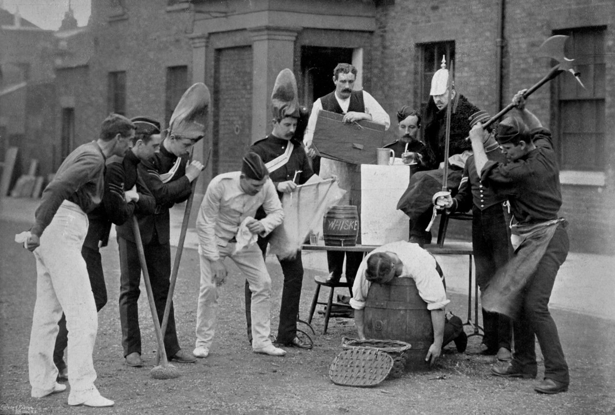 Skrajna kara prawa koszarowego Królewskiej Gwardii Konnej, 1896 autorstwa Gregory and Co