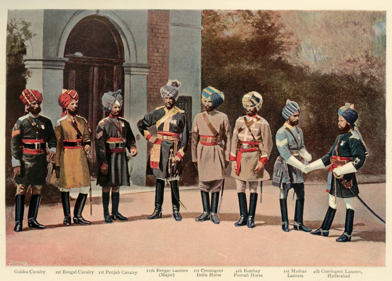 Rodzaje kawalerii indyjskiej, 1901. autorstwa Gregory and Co