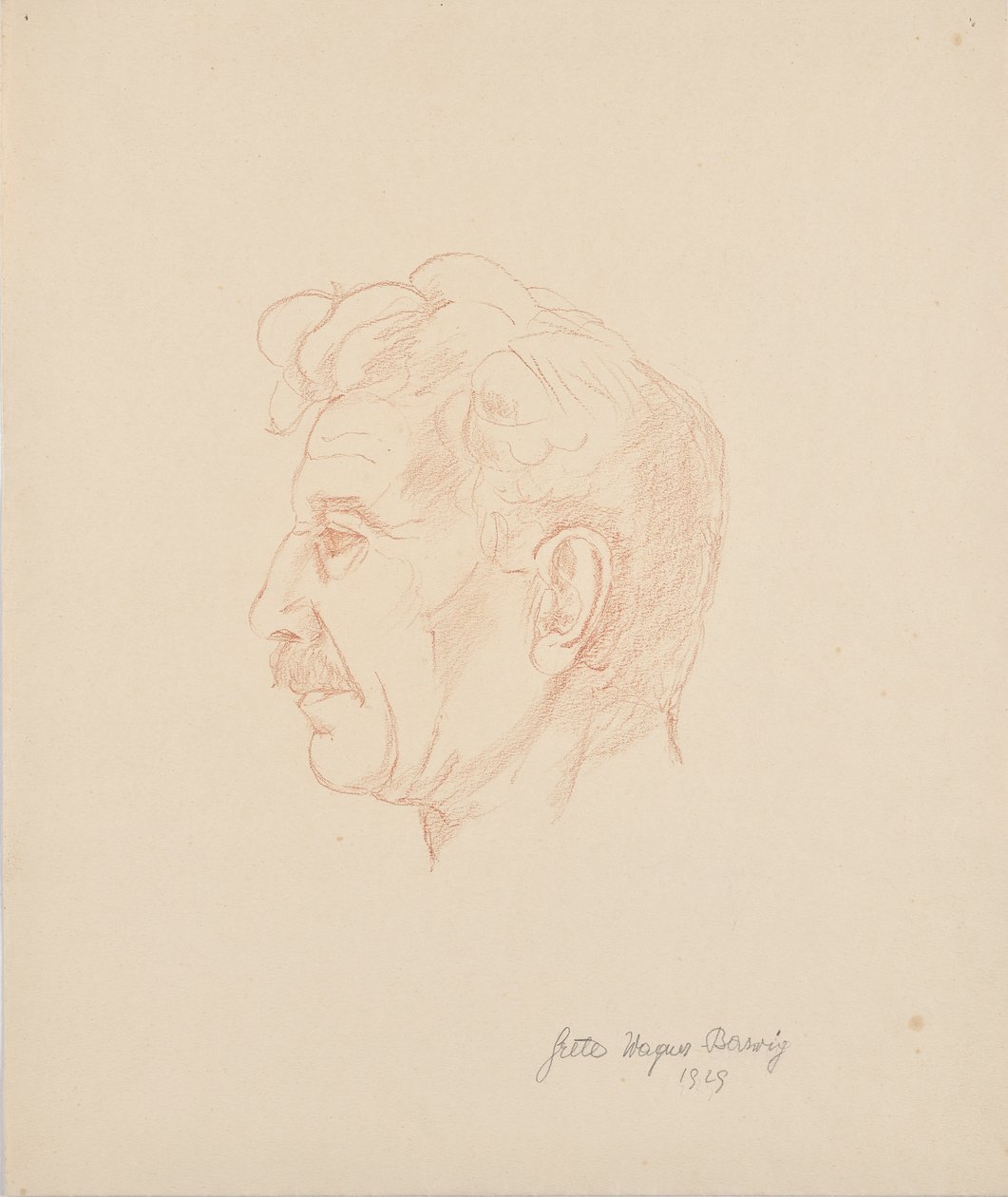 Portret Franza Barwiga Starszego autorstwa Grete Wagner Barwig