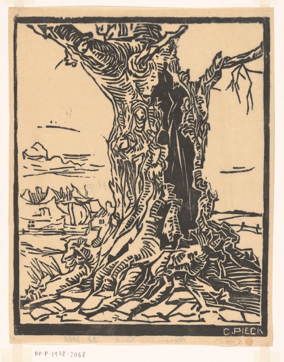 Linde w Lage-Vuursche autorstwa Gretha Pieck