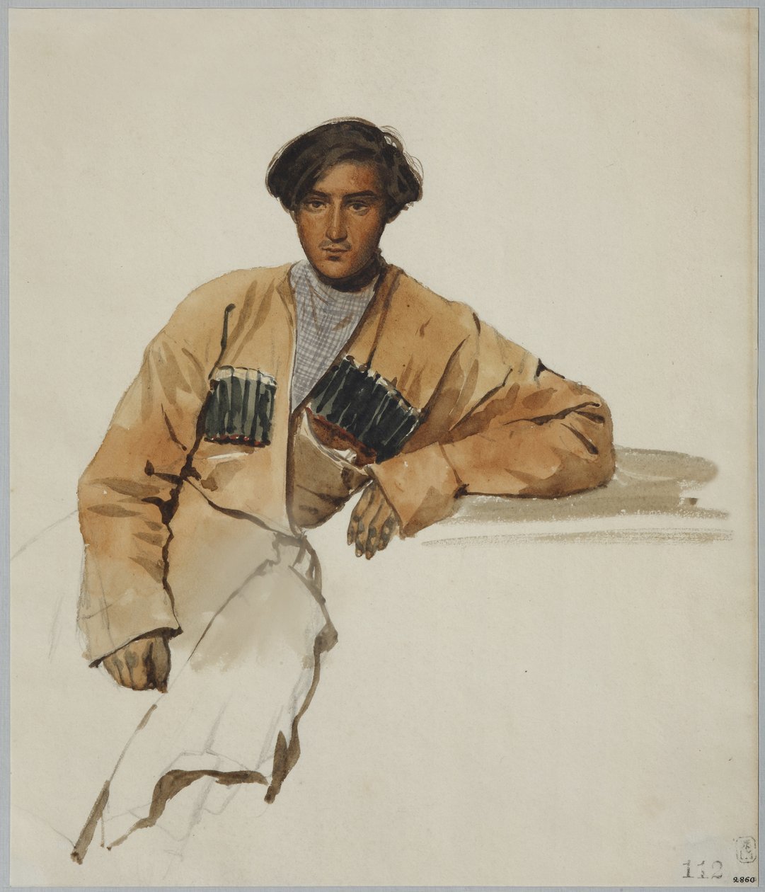 Portret Christophora Dmitrievicha Sanikidze, 1841 autorstwa Grigori Grigorevich Gagarin