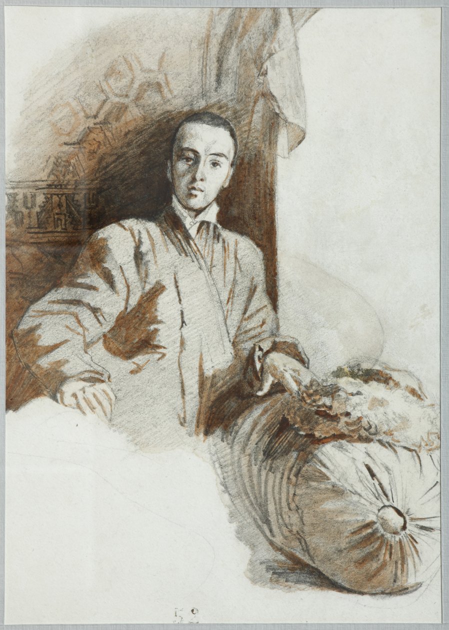 Portret hrabiego Aleksandra Illarionowicza Wasilczikowa 1818-1881, 1841 autorstwa Grigori Grigorevich Gagarin
