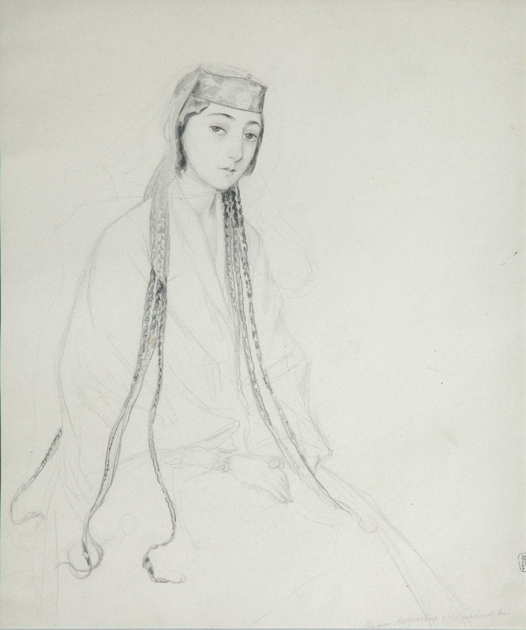 Portret księżnej Marii Maiko Orbeliani 1818-1849, 1840-1842 autorstwa Grigori Grigorevich Gagarin
