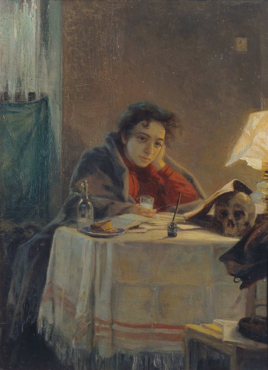 Studentka, 1904 autorstwa Grigori Grigoryevich Myasoedov