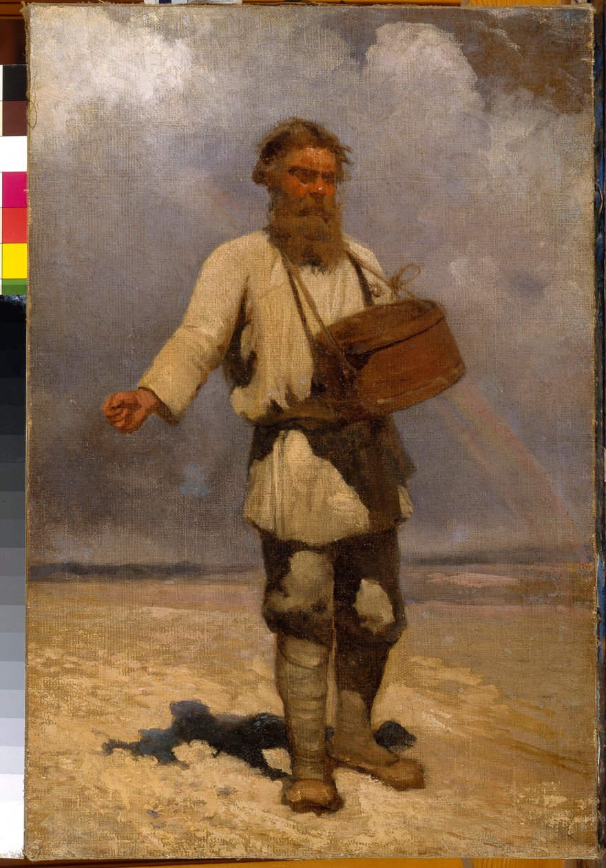 Siedem. Painture de Grigori (Grigory, Grigory) Grigorievich Myasoedov (Myasoedov, Myasoedov) (1834-1911), huile sur toile autorstwa Grigori Grigoryevich Myasoedov