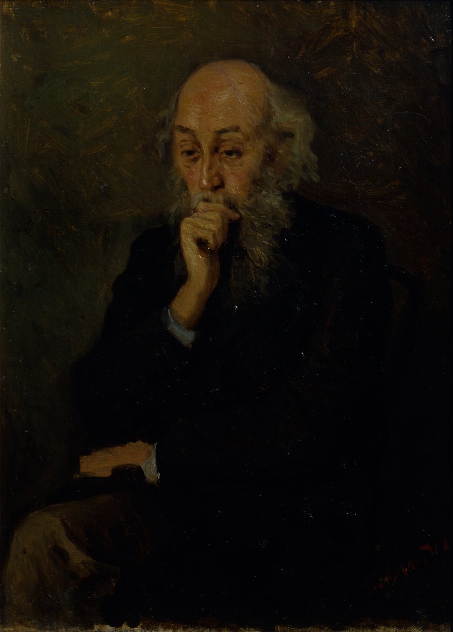 Portret artysty Nikołaja Ge 1831-1894 autorstwa Grigori Grigoryevich Myasoedov