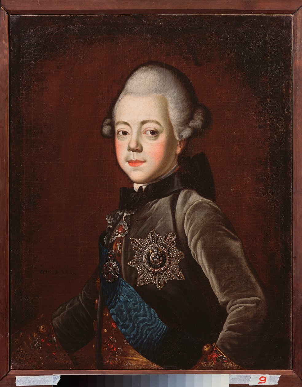 Portret wielkiego księcia Pawła Pietrowicza (1754-1801), jako dziecko (car Rosji Paweł I). Obraz Grigorija Sierdiukowa (1744-1785), olej na płótnie autorstwa Grigori Serdyukov