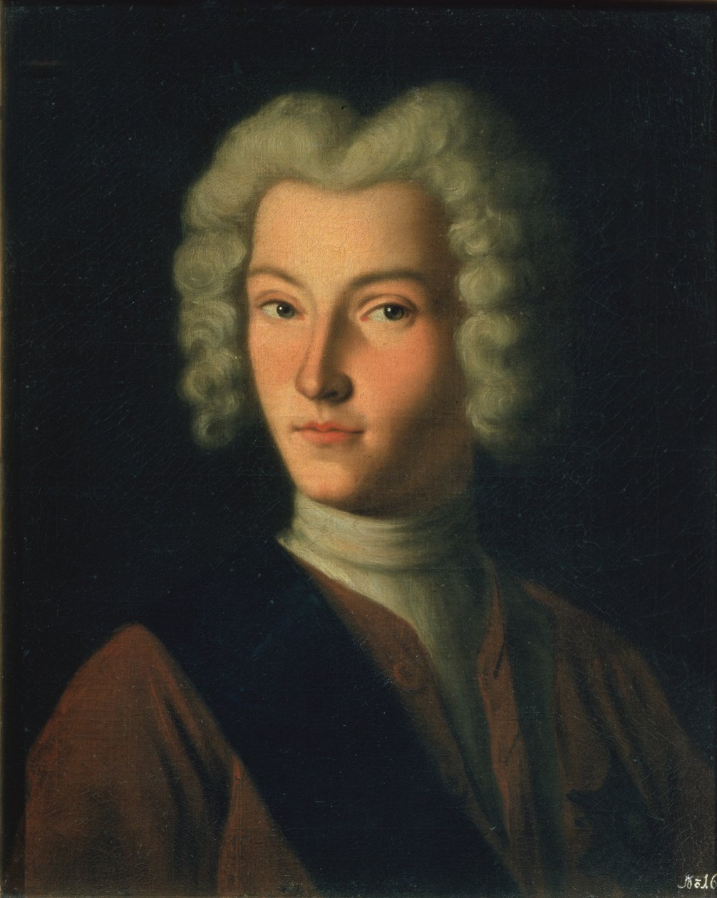 Caro Petro II (1715-30) poli portretas autorstwa Grigory Dmitriev Molchanov