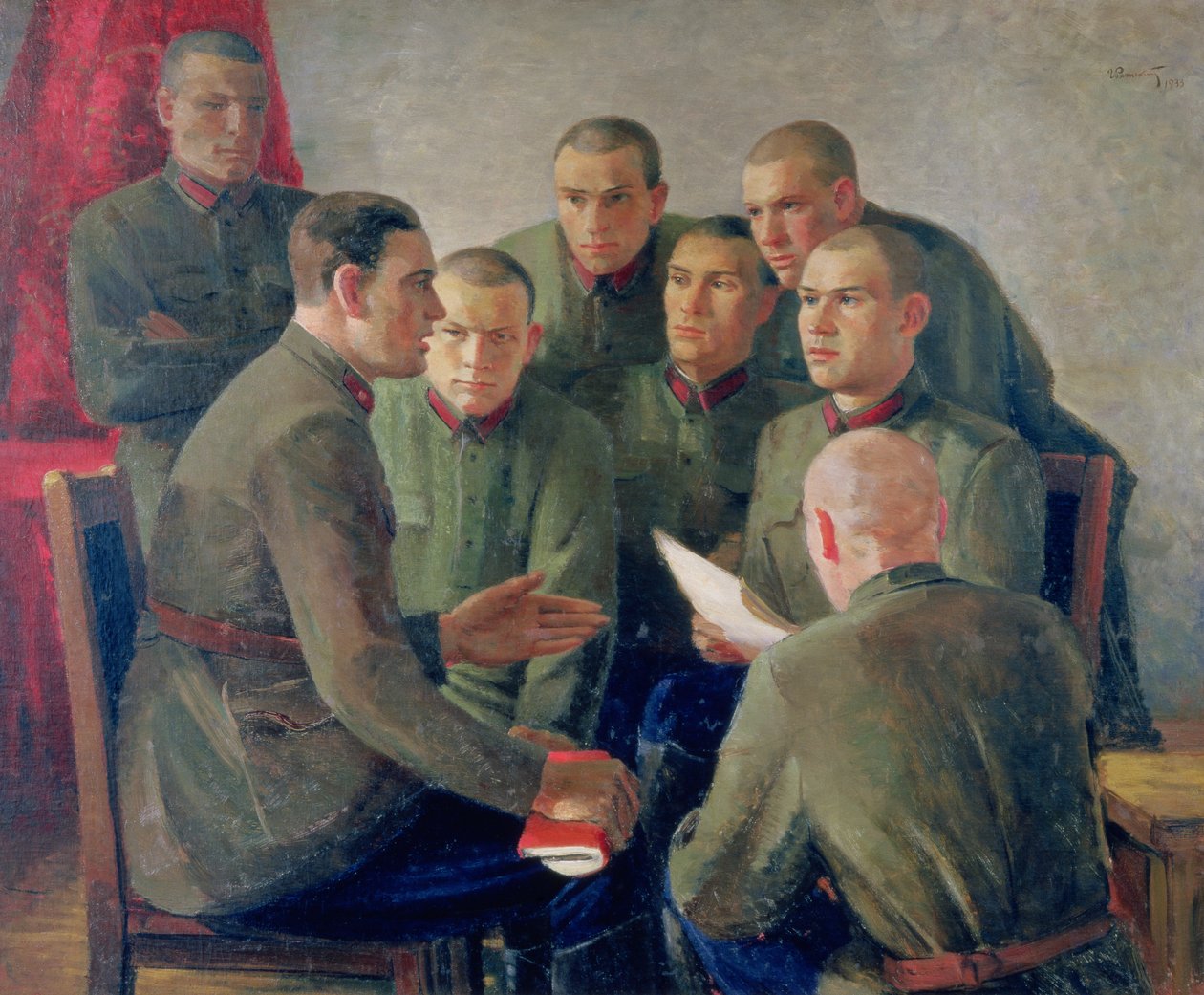 Rozmowa polityczna autorstwa Grigory Grigorievich Ryazhsky