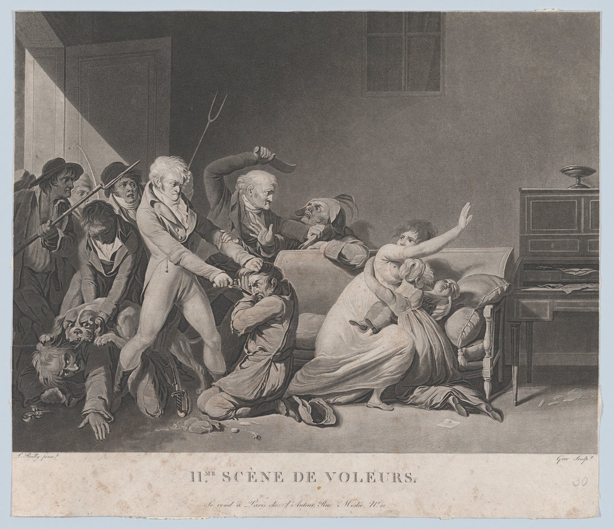 Druga scena złodziei, ca. 1805. autorstwa Gror