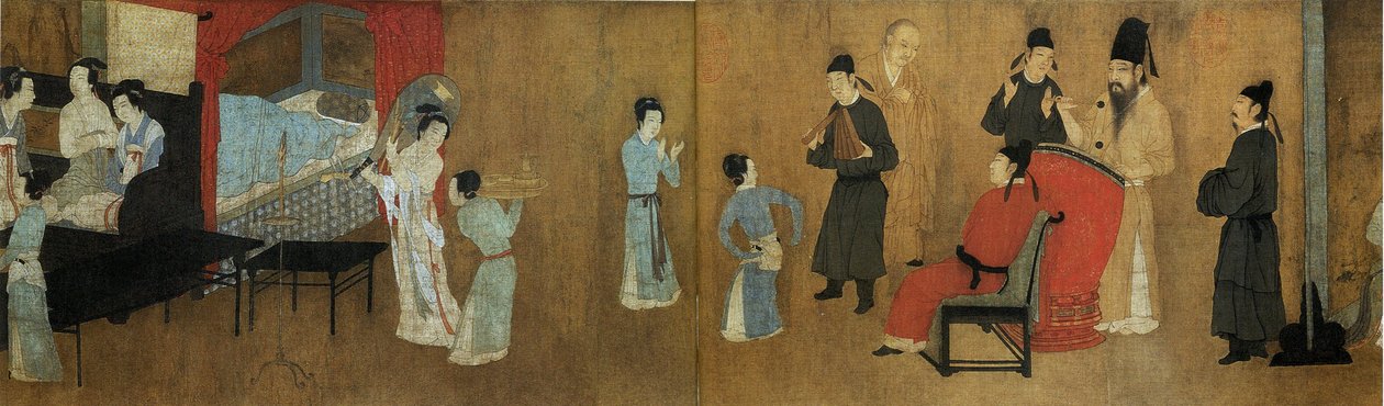 nocne uczty Han ξ w (szczegółowo) par GU hong autorstwa Gu Hongzhong (after)