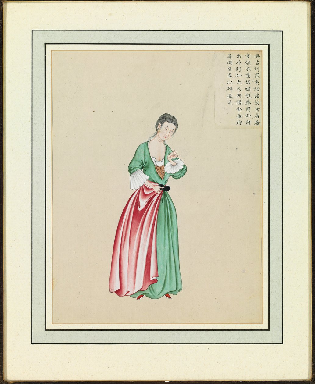 Portret cudzoziemca, ok.1765 autorstwa Guanpeng Ding