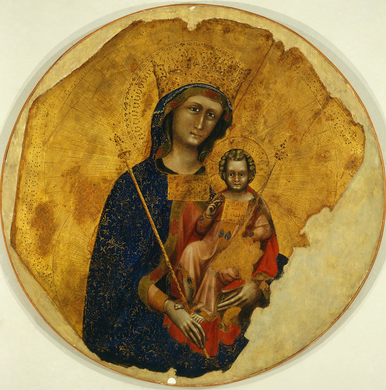 Madonna z Dzieciątkiem, autorstwa Ridolfo Guariento lub Guariento di Arpo (czynny od 1338 do 1370) autorstwa Guariento di Arpo