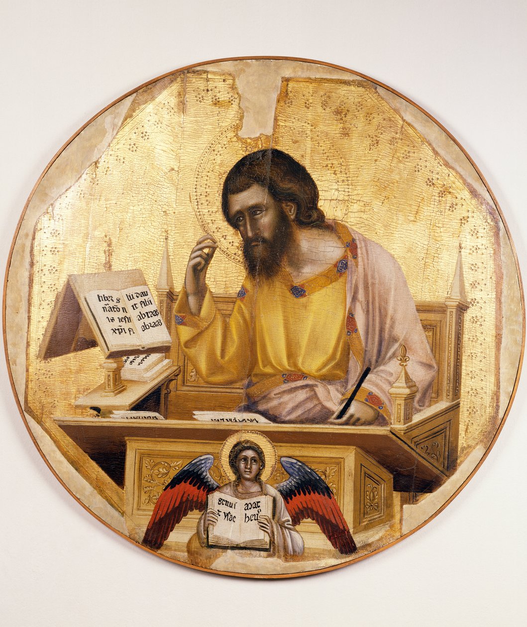 Św. Mateusz, autorstwa Guariento di Arpo (czynny 1338 - zm. 1367 lub 1370), malowany na drewnie. autorstwa Guariento di Arpo