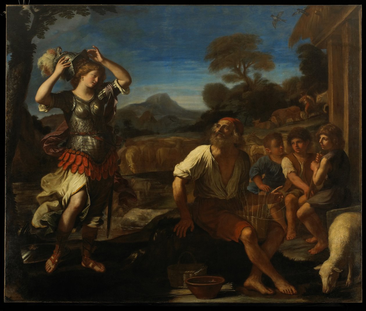 Erminia i pasterze, 1648 autorstwa Giovanni Francesco Barbieri