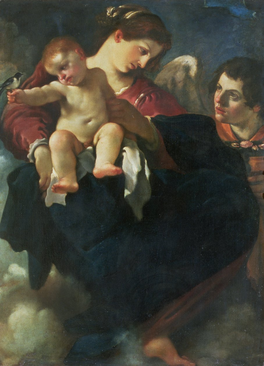 Madonna z Dzieciątkiem i Jaskółką (Madonna della Rondinella) autorstwa Giovanni Francesco Barbieri
