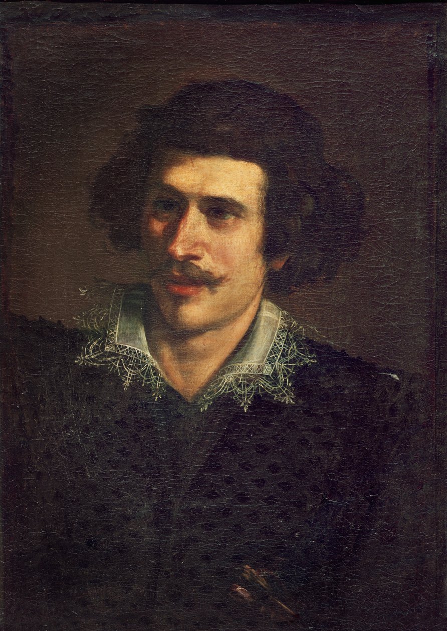 Autoportret, czyli portret młodego człowieka autorstwa Giovanni Francesco Barbieri