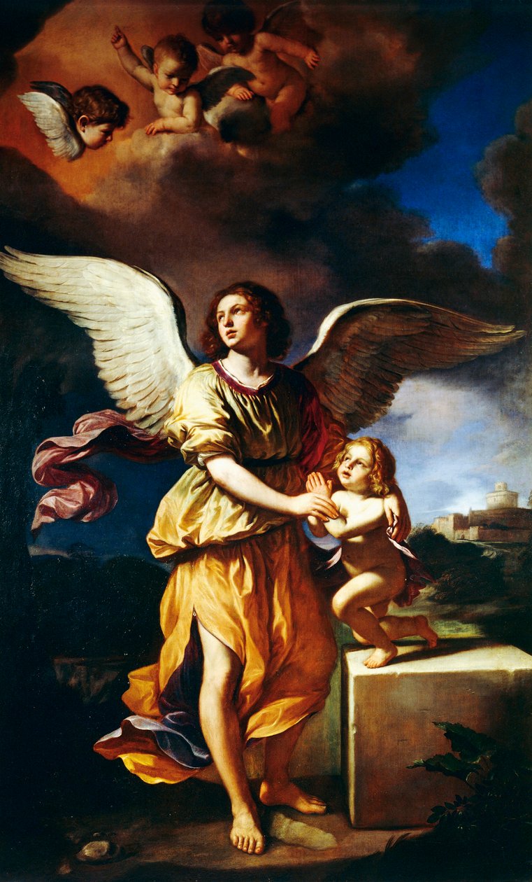 Anioł Stróż autorstwa Guercino