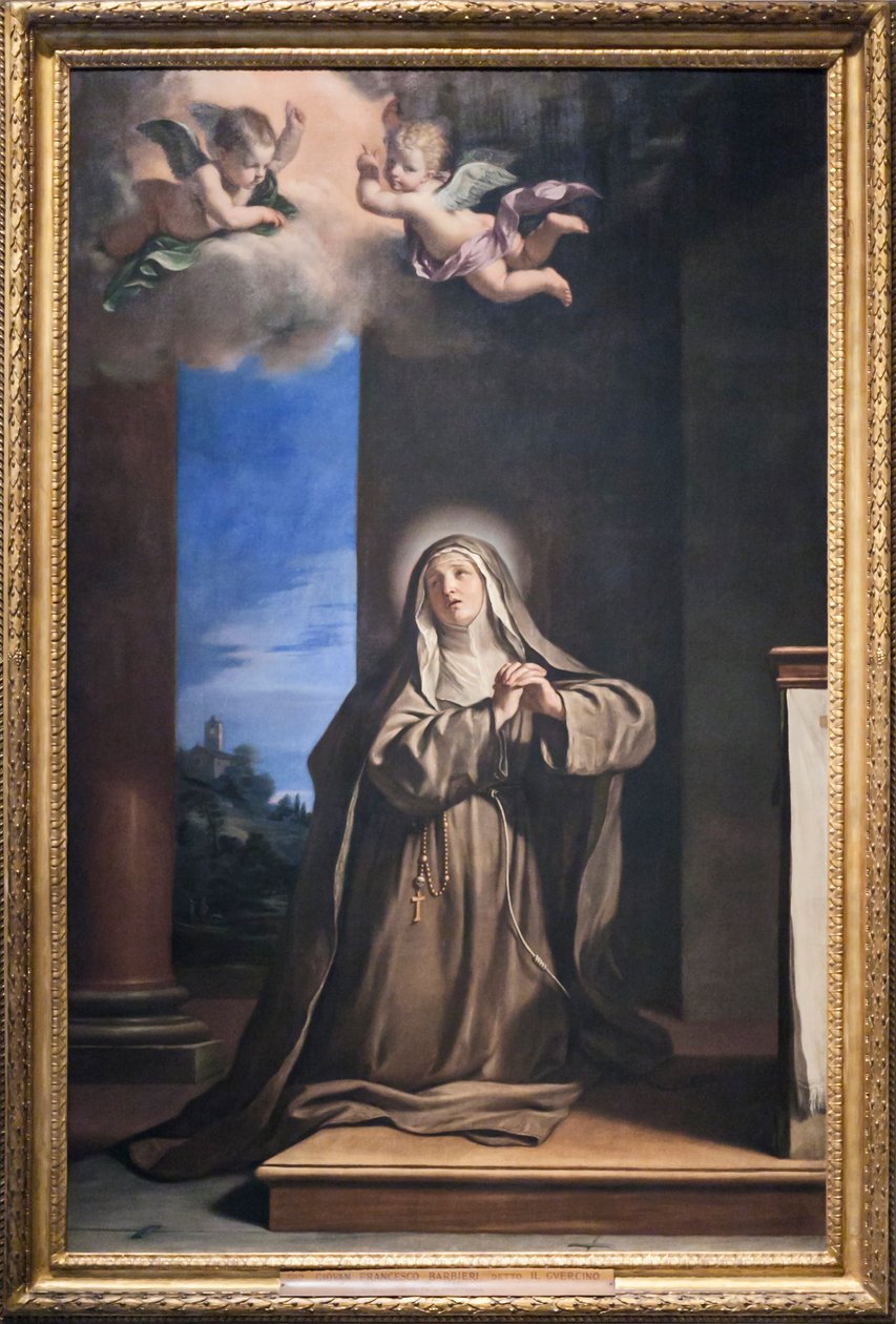 Święta Maria Magdalena Pokutująca (olej na płótnie) autorstwa Guercino (1591 1666)