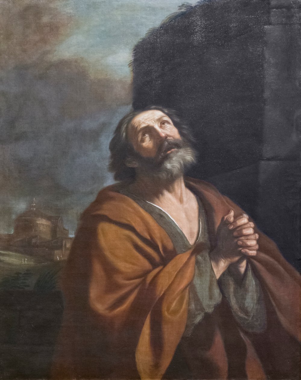 Święty Piotr płacze autorstwa Guercino (1591 1666)