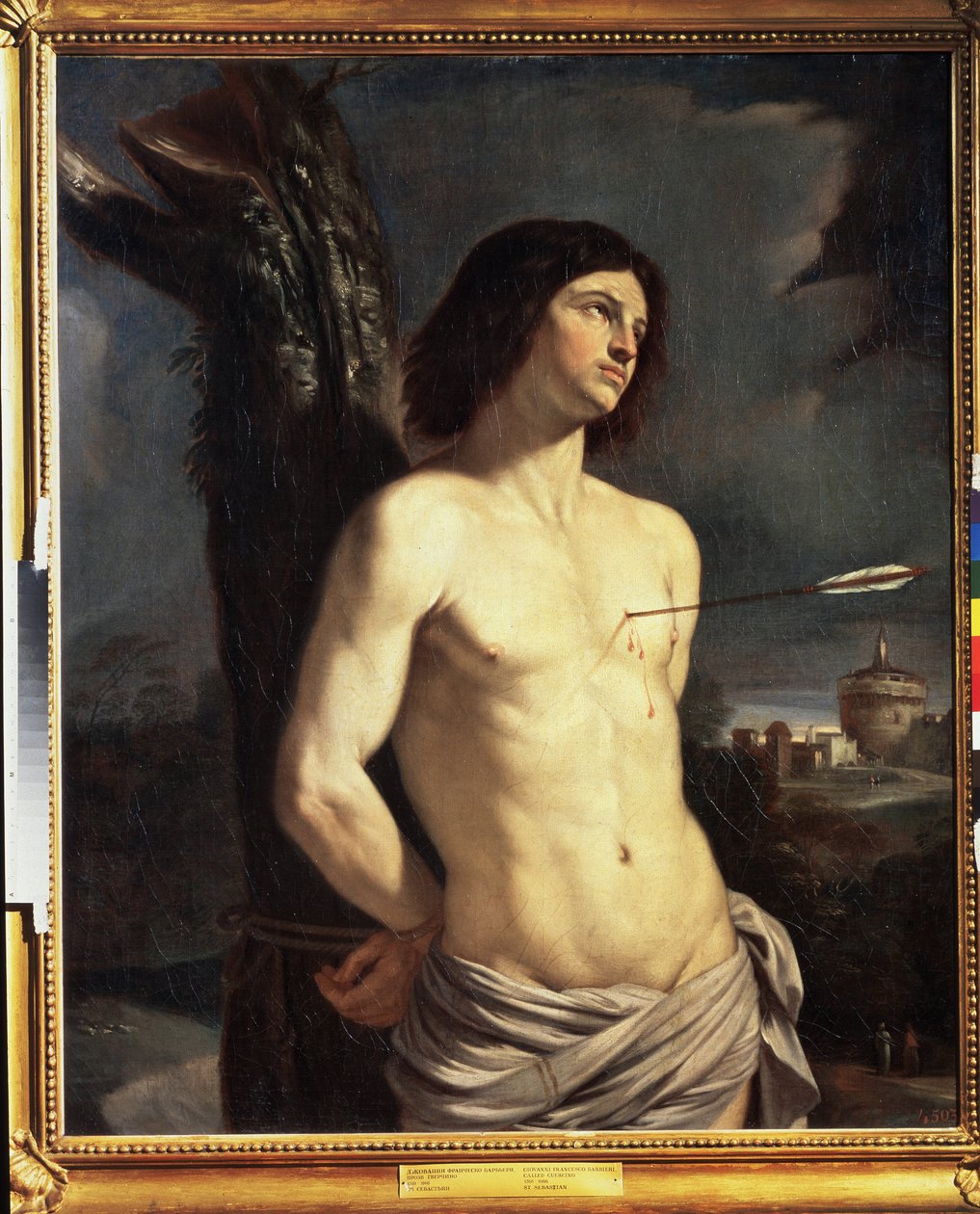 "Święty Sebastian" Obraz Giovanniego Francesco Barbieri pod tytułem Il Guercino (Le Guerchin) (1591-1666) autorstwa Guercino