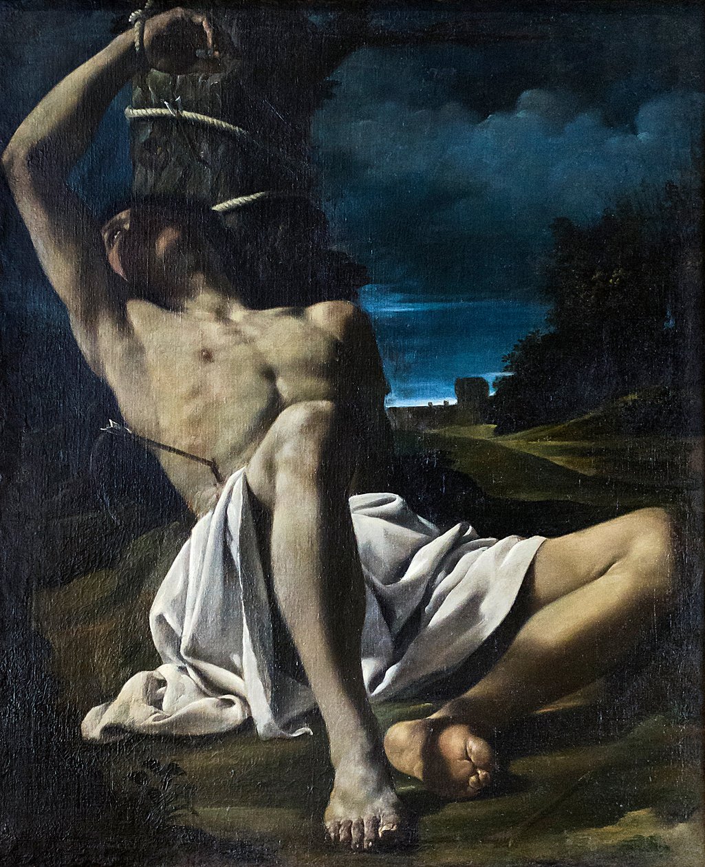 San Sebastiano, ok. 1619 (olej na płótnie) autorstwa Guercino (1591 1666)
