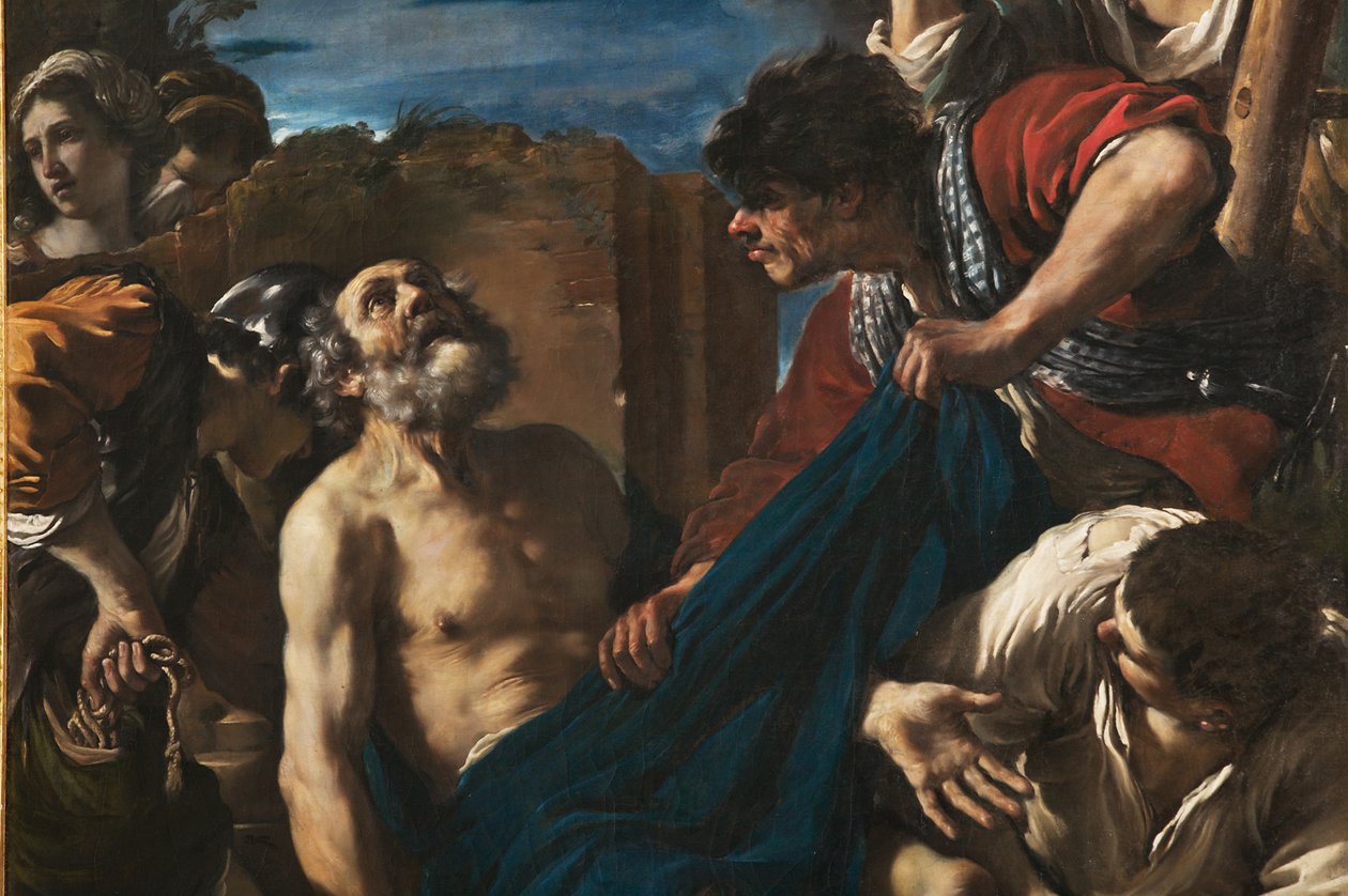 Męczeństwo św. Piotra, fragment 2384646 autorstwa Guercino (1591 1666)