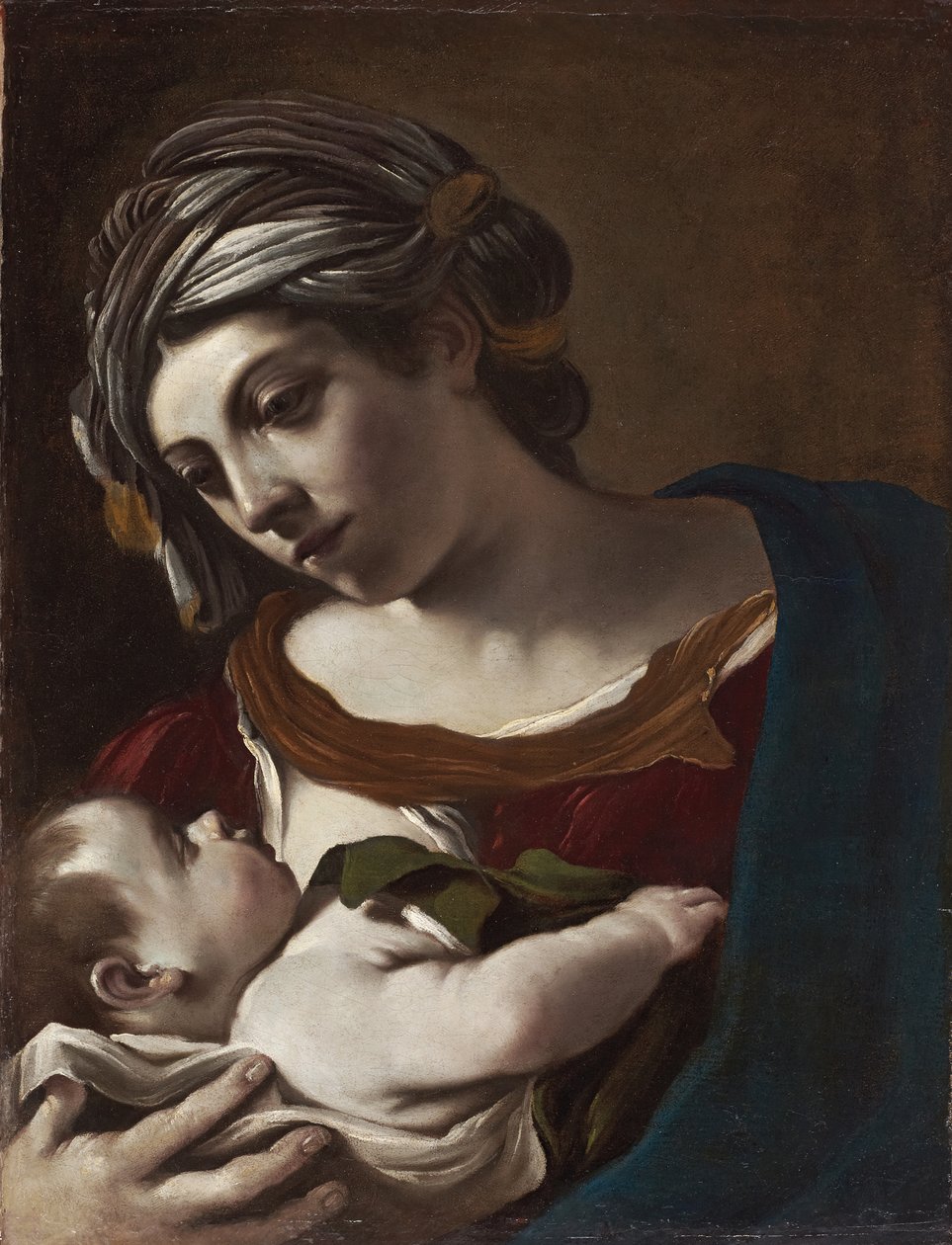 Dziewica i Dzieciątko autorstwa Guercino (1591 1666)