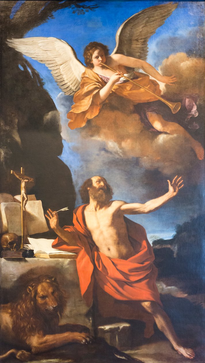 Wizja św. Hieronima autorstwa Guercino (1591 1666)