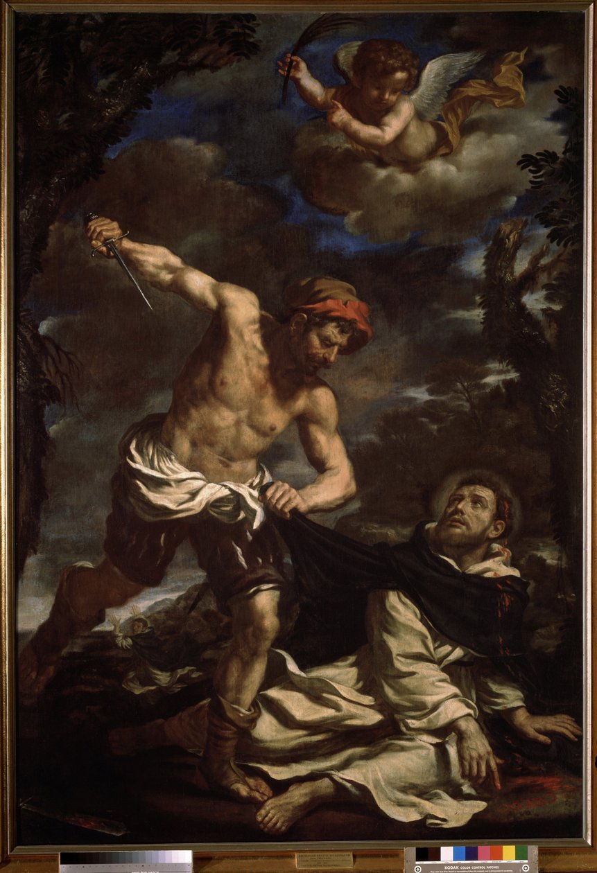 „Męczeństwo św. Piotra” (Męczeństwo św. Piotra) Obraz Giovanniego Francesco Barbieri znanego jako Il Guercino (Guerchin) (1591-1666) 1625-1630 Muzeum Puszkina, Moskwa autorstwa Guercino (1591 1666)