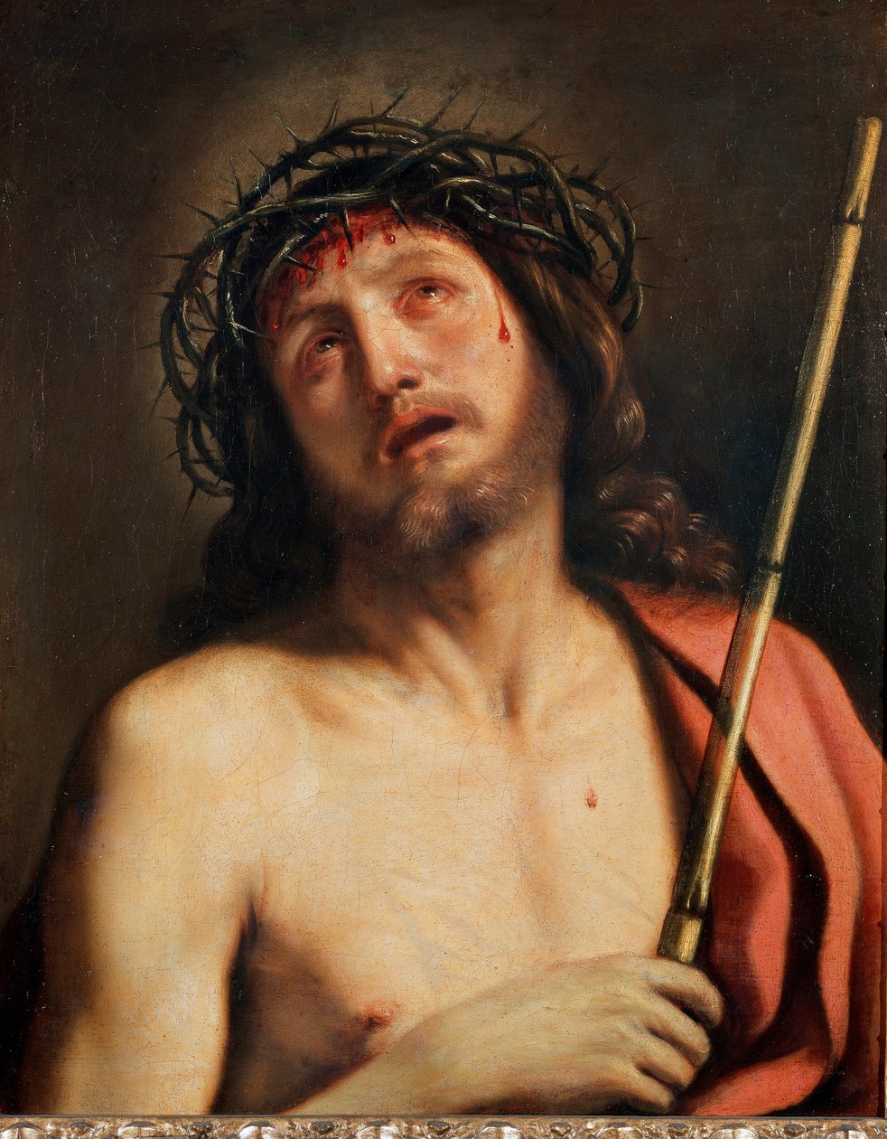 Ecce Homo Obraz Giovanniego Francesco Barbieri Guerchin dit Il Guercino (1591-1666) 1618 wokół Rzymu, Galleria Corsini autorstwa Guercino