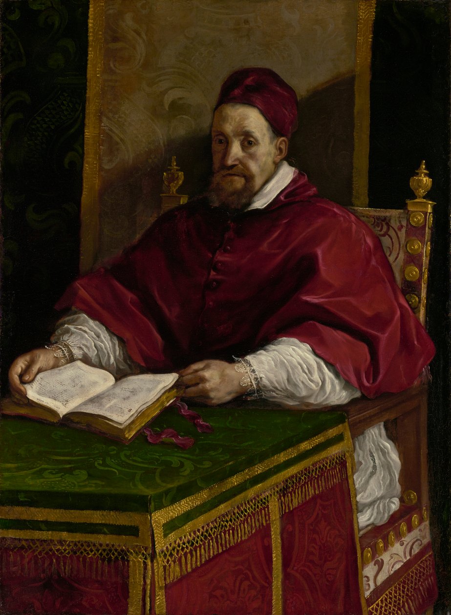 Papież Grzegorz XV, ok. 1622-23 (olej na płótnie) autorstwa Guercino