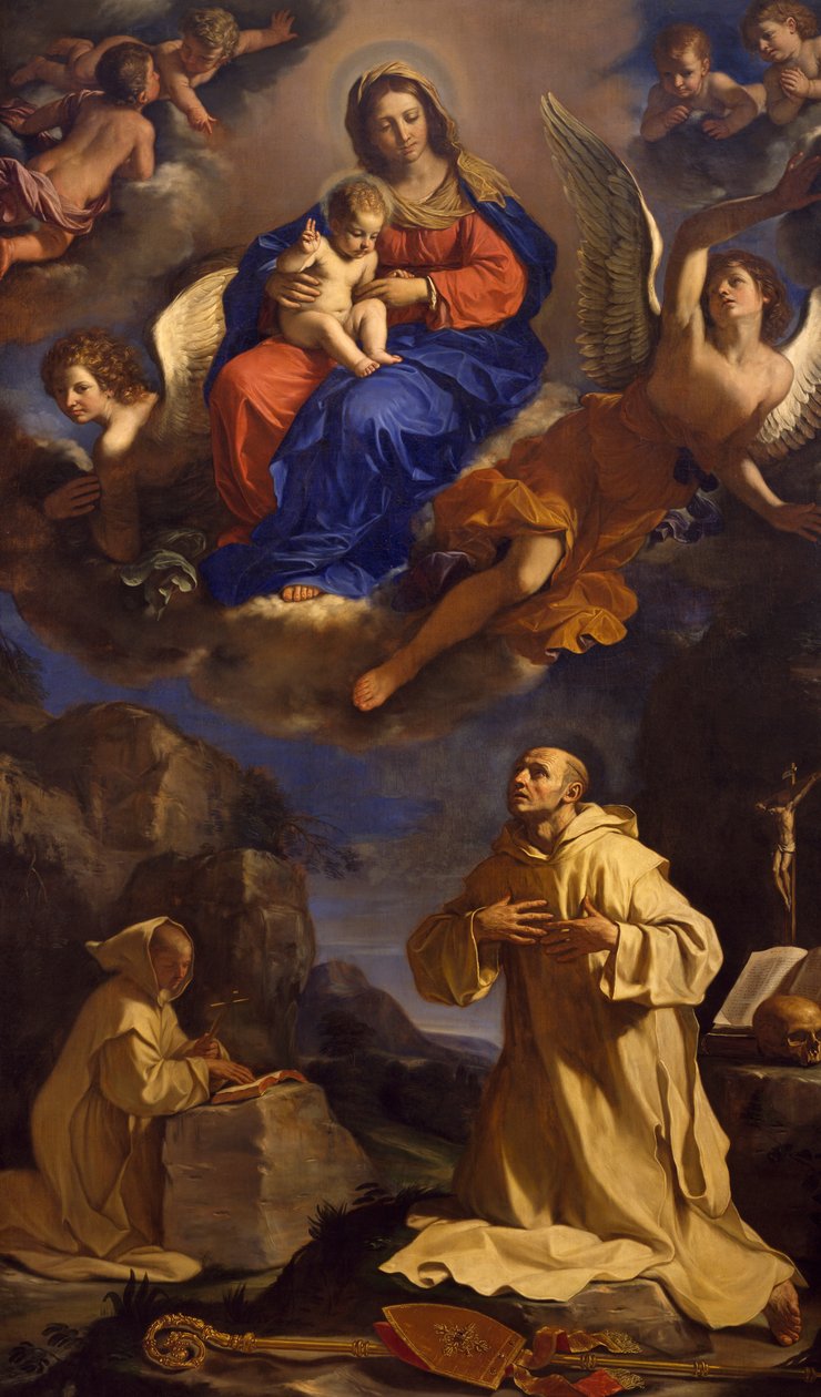 Wizja św. Brunona autorstwa Guercino