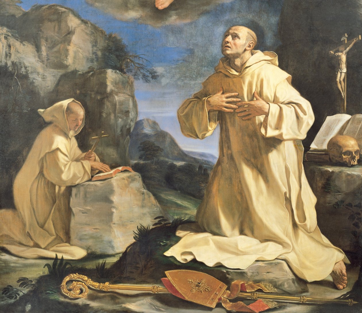 Wizja św. Brunona autorstwa Guercino
