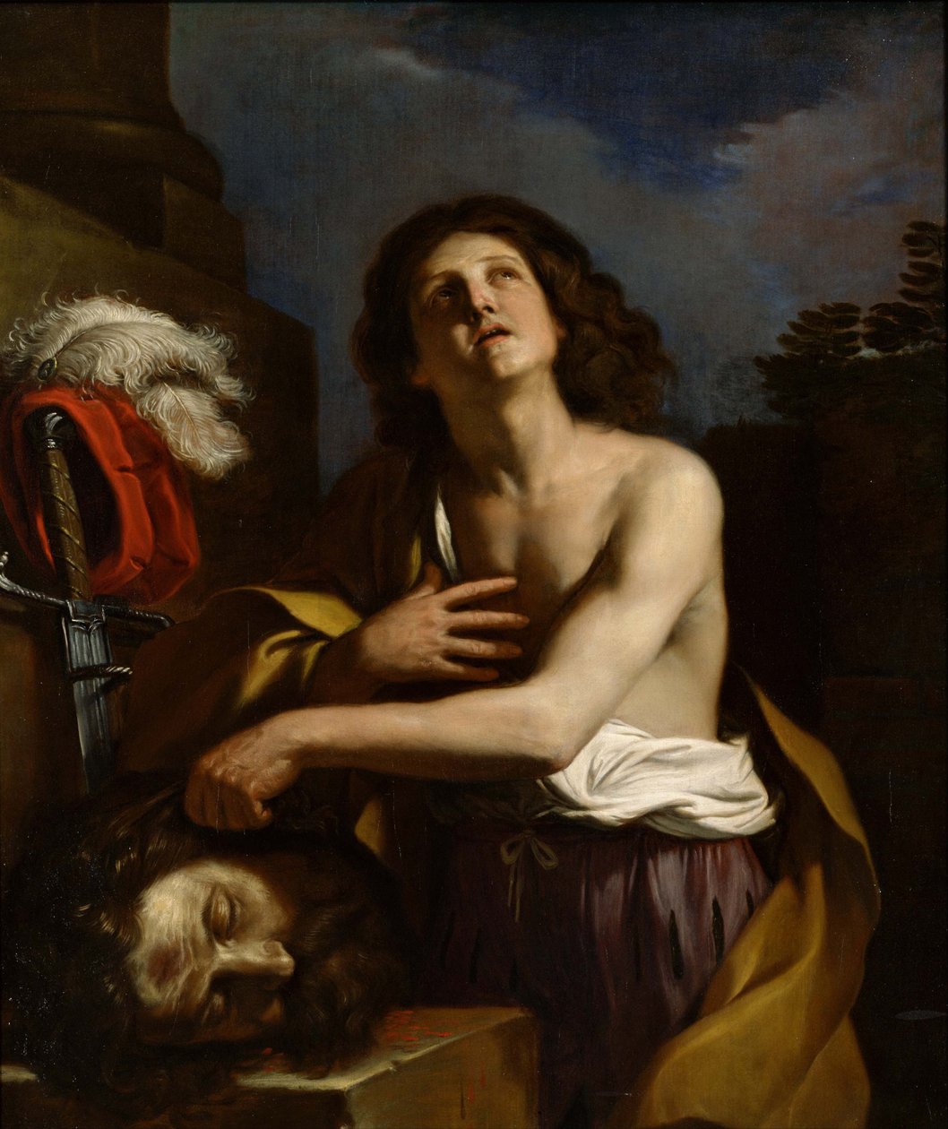 Dawid z Głową Goliata, ok. 1930 r. 1650 autorstwa Guercino