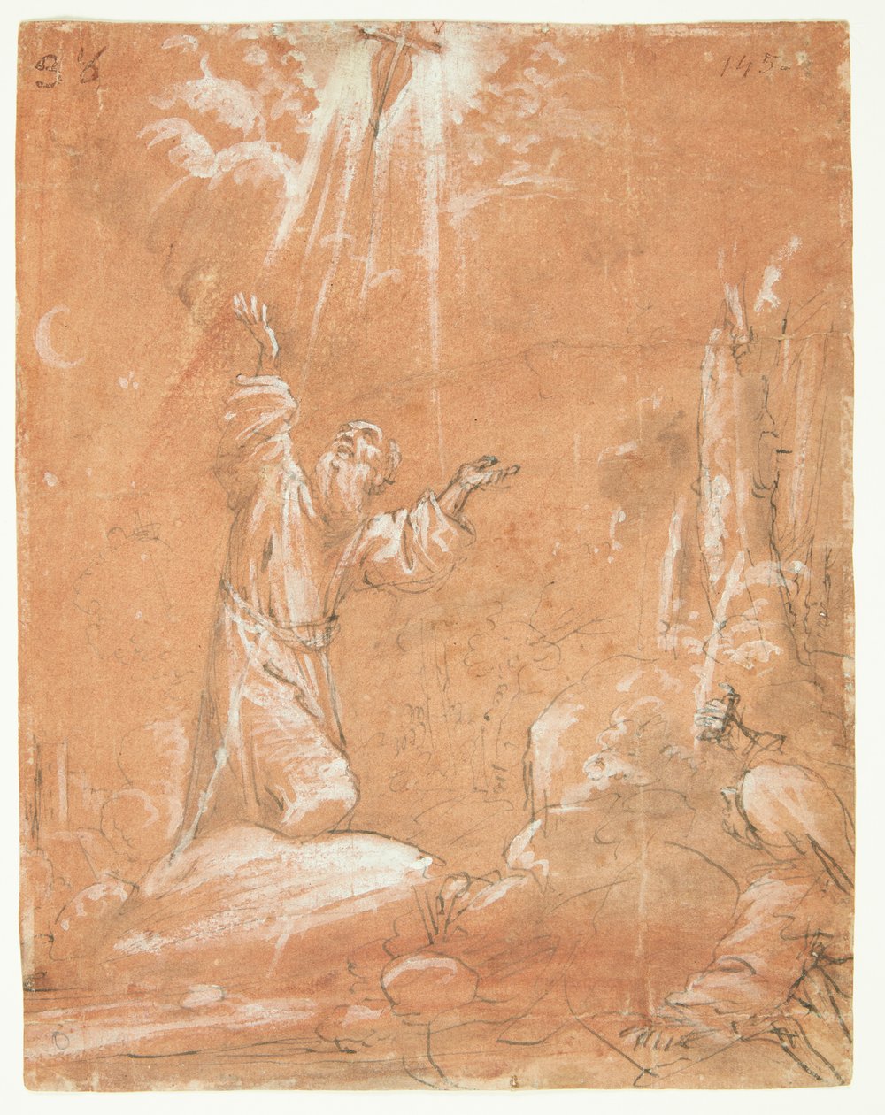 Stygmatyzacja św. Franciszka z Asyżu autorstwa Guercino