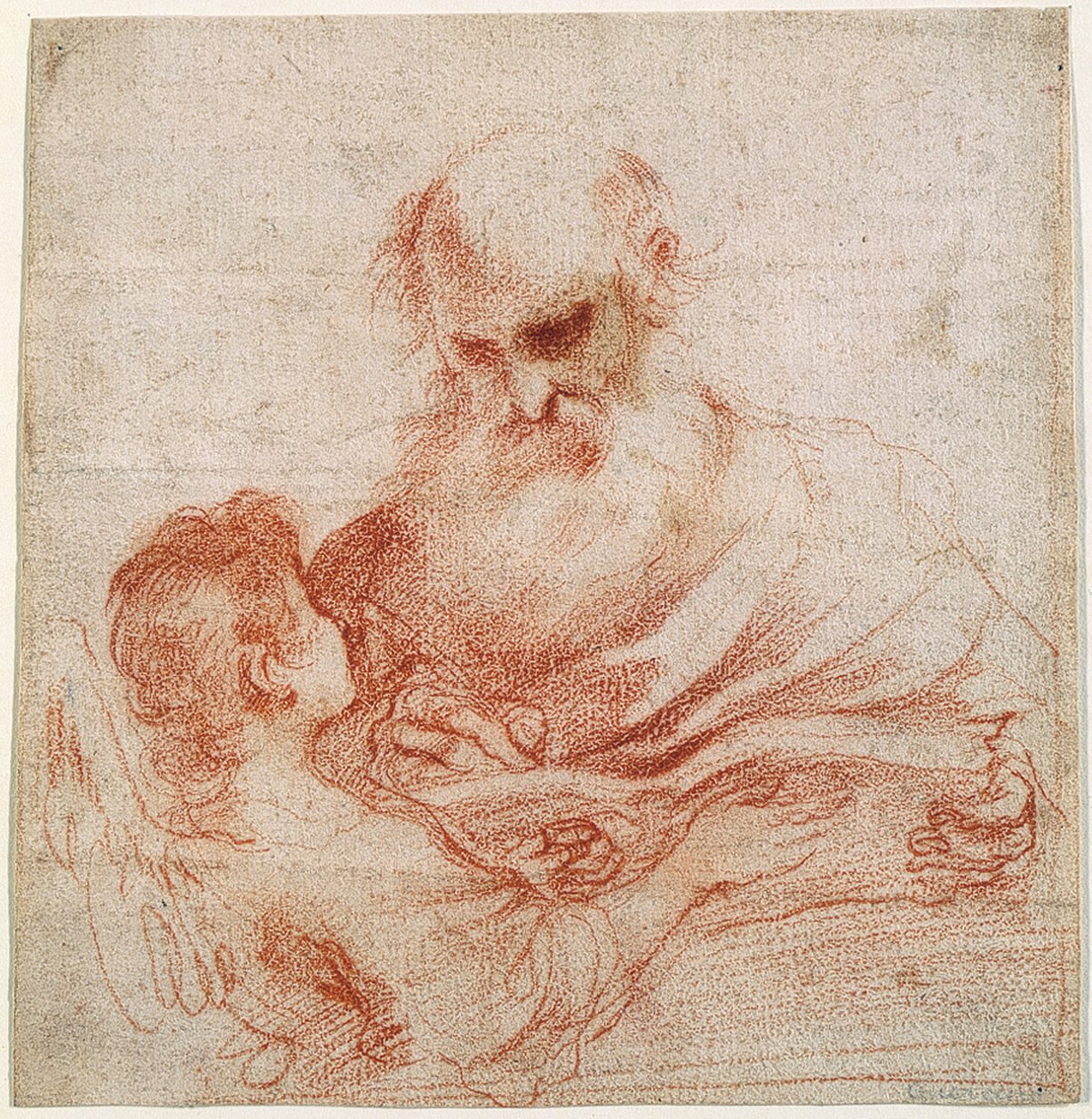 Ewangelista Mateusz z aniołem autorstwa Guercino