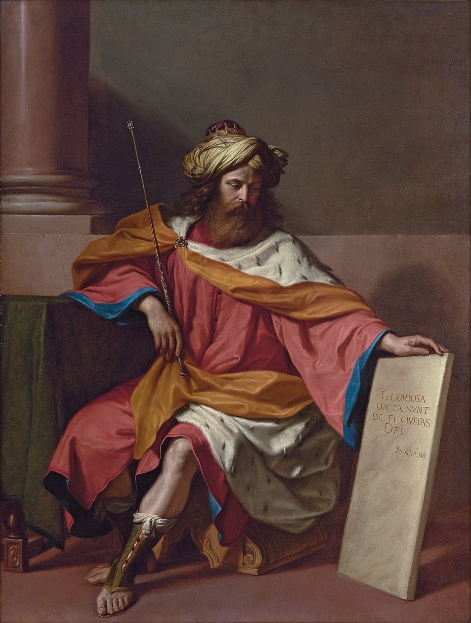 Król Dawid autorstwa Guercino