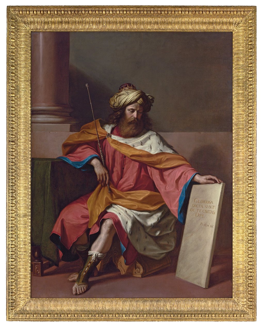 Król Dawid autorstwa Guercino