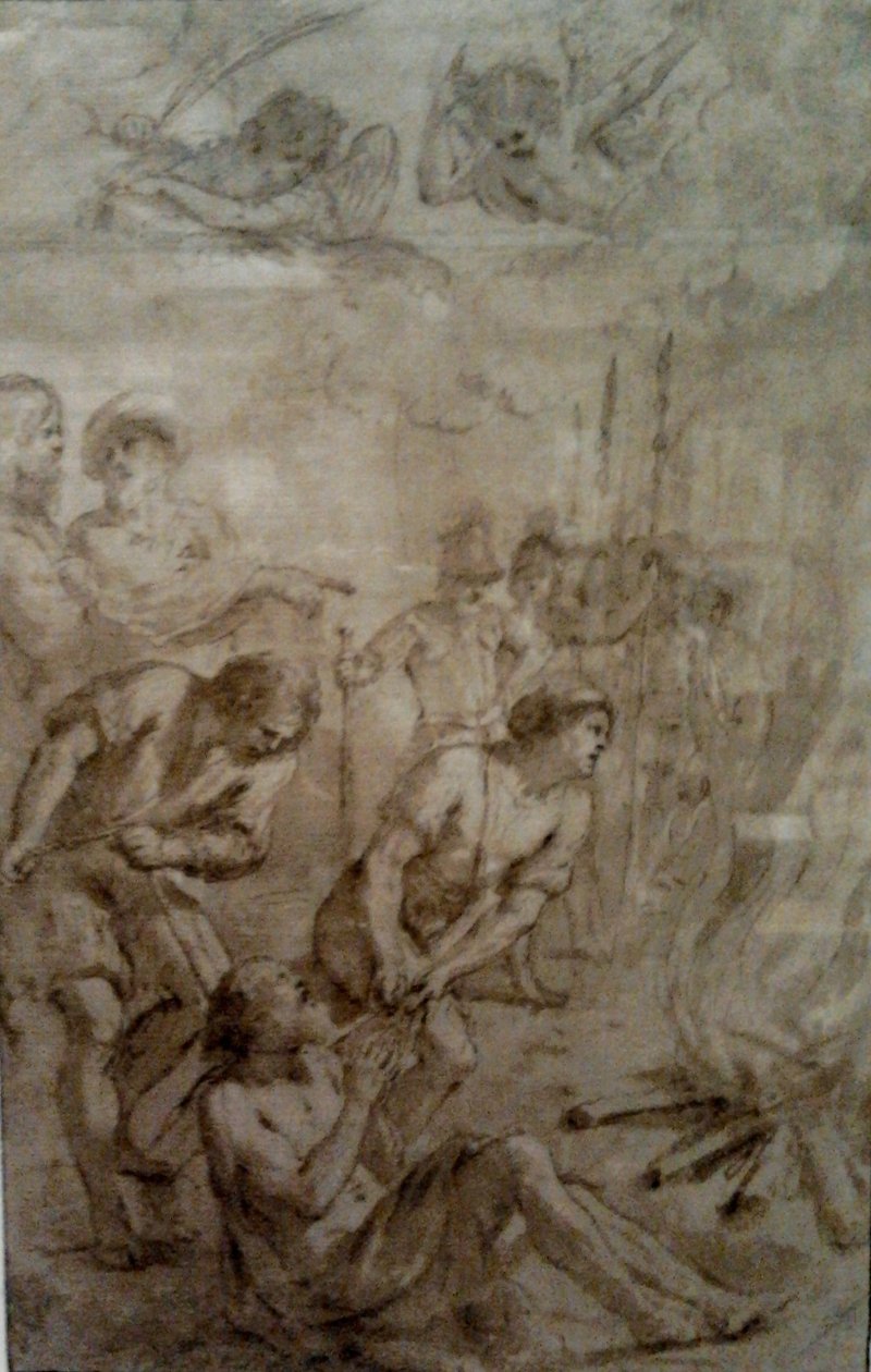 Męczeństwo świętego Barnaby. autorstwa Guercino