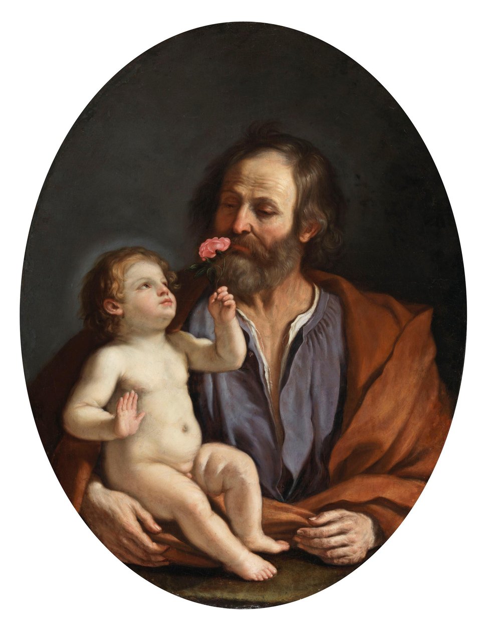 Święty Józef z Dzieciątkiem Jezus autorstwa Guercino